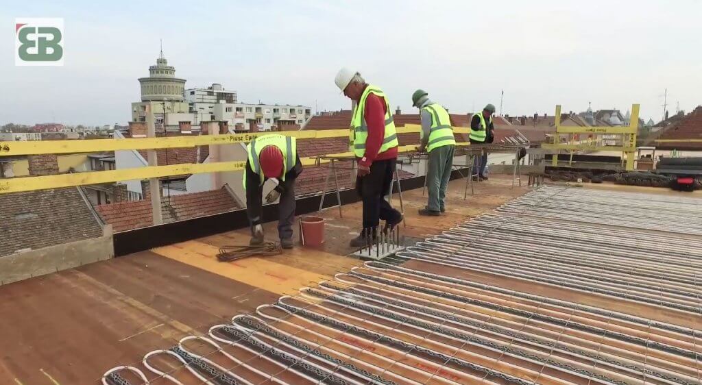 Az Első Beton vasszerelési munkái Szegeden, a Bocskai utcában | Első